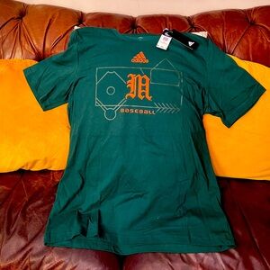 Adidas University of Miami Baseball t-shirt